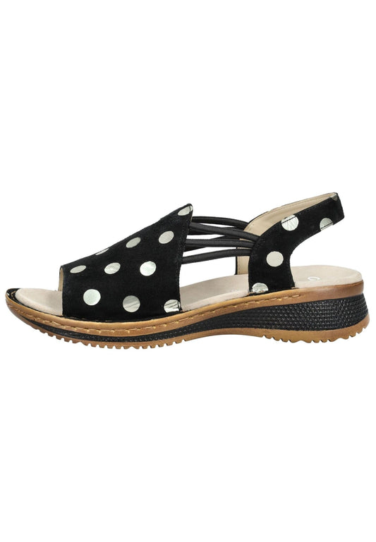 ara Sandalen Leder Schwarz/Weiß