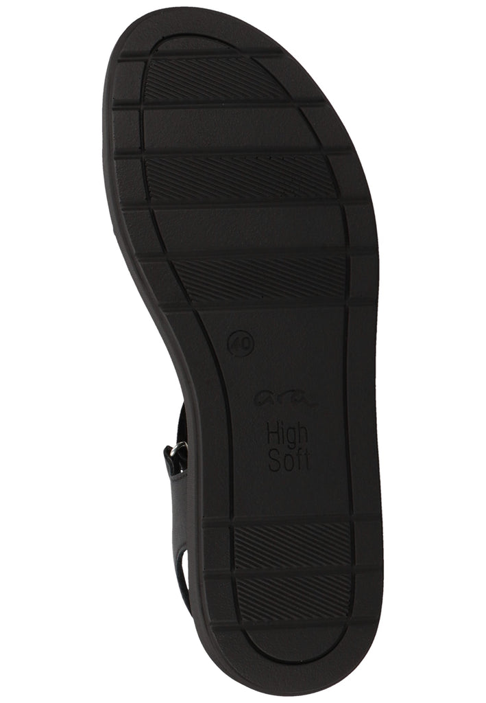 ara Sandalen Leder/Textil Schwarz