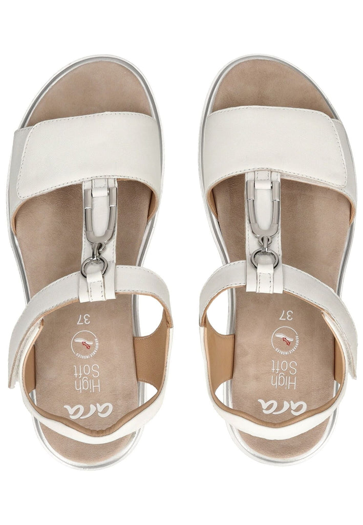 ara Sandalen Leder Weiß