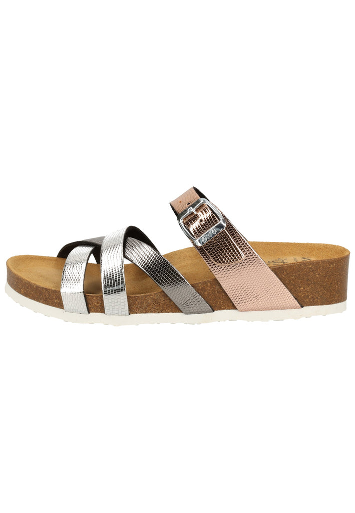 ara Sandalen Lederimitat Silber/Rosa