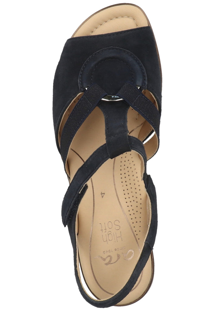 ara Sandalen Veloursleder Blau