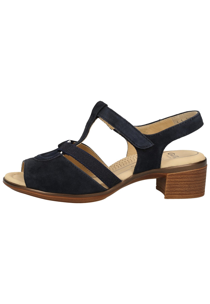 ara Sandalen Veloursleder Blau