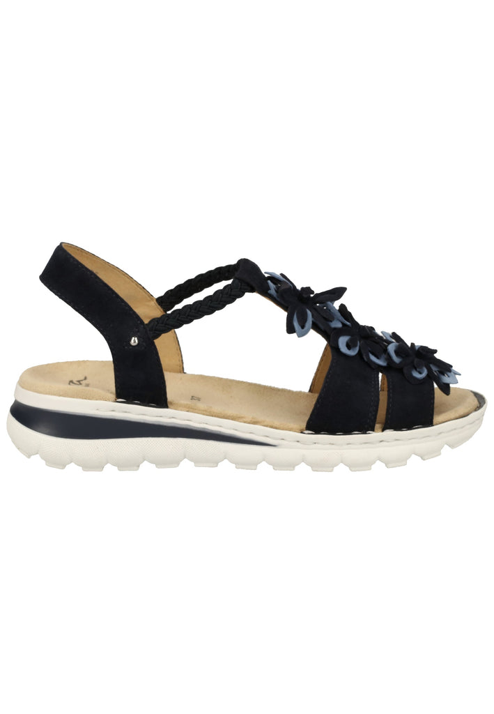 ara Sandalen Veloursleder Blau
