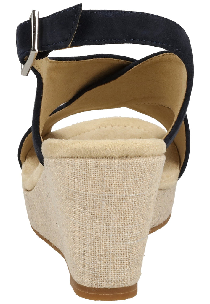 ara Sandalen Veloursleder Blau/Silber