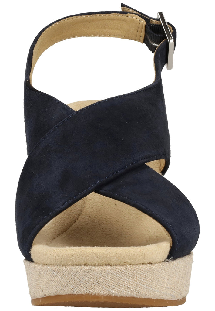 ara Sandalen Veloursleder Blau/Silber