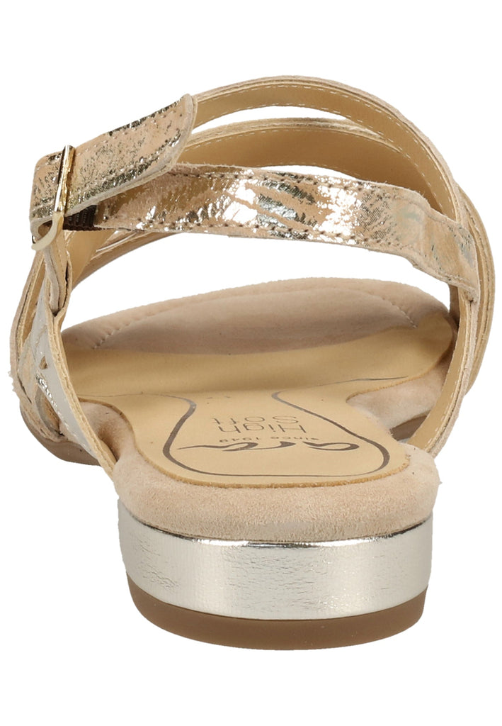 ara Sandalen Veloursleder Camel