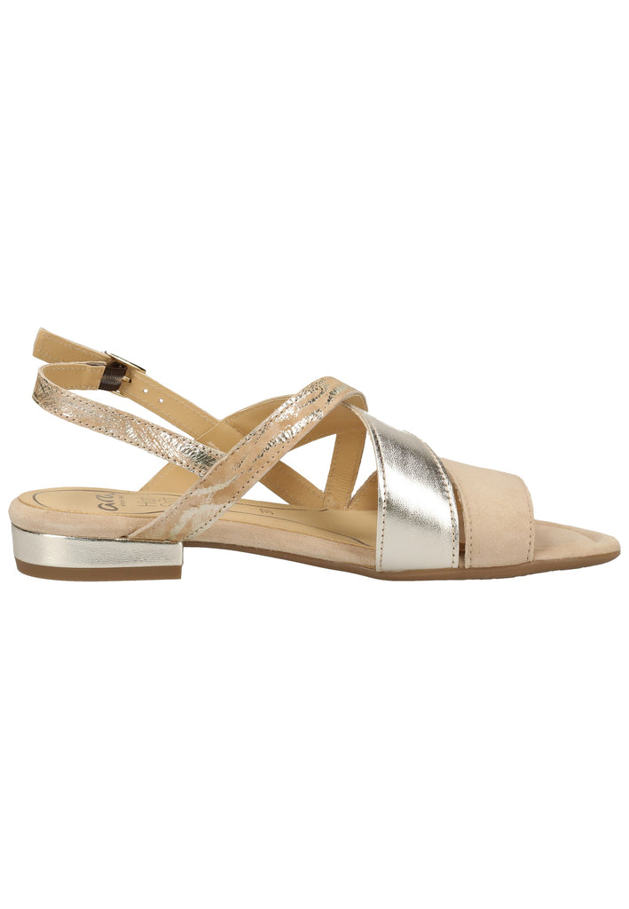 ara Sandalen Veloursleder Camel