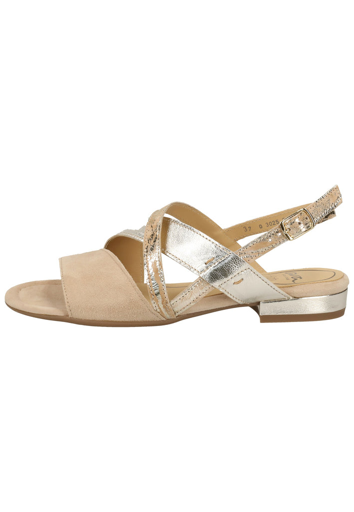 ara Sandalen Veloursleder Camel