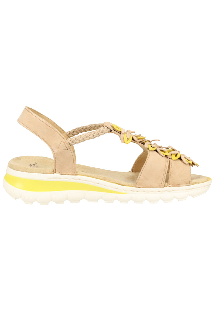 ara Sandalen Veloursleder Camel