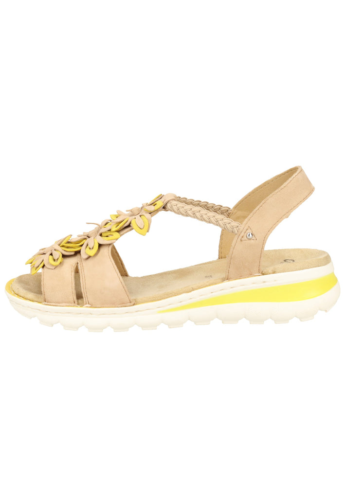 ara Sandalen Veloursleder Camel