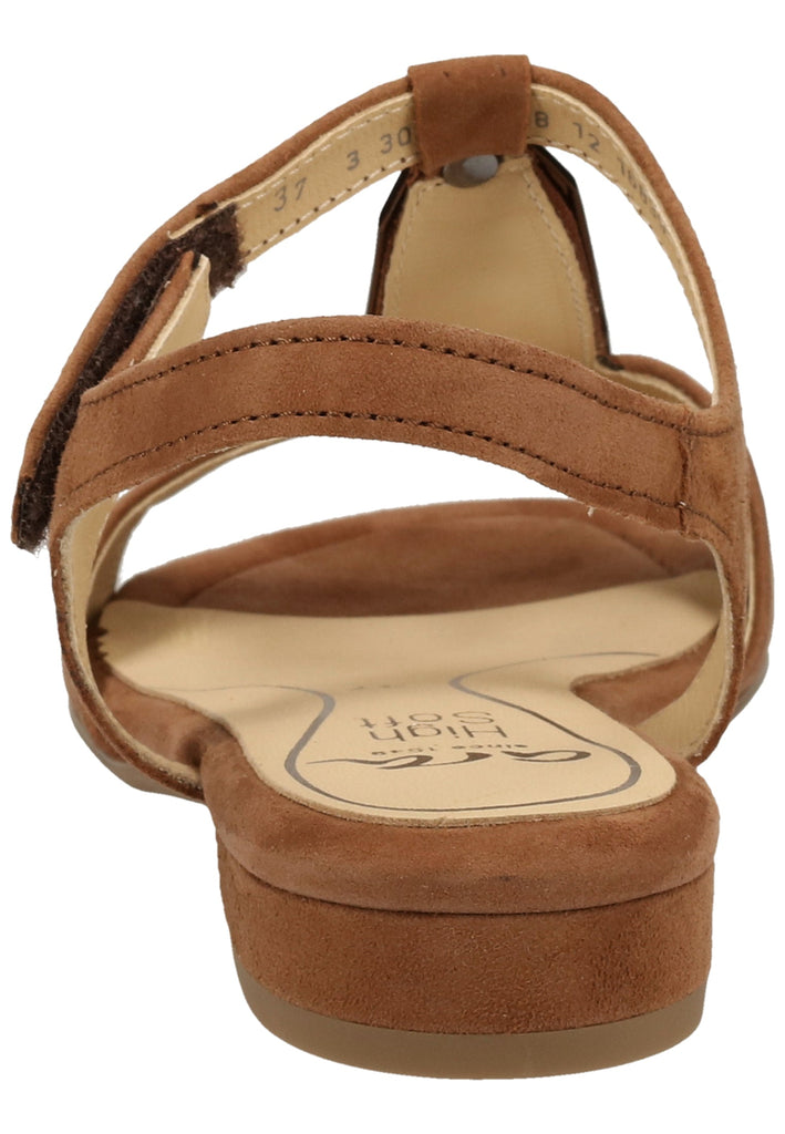 ara Sandalen Veloursleder Cognac