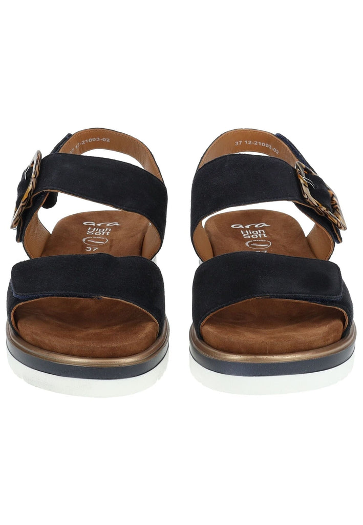 ara Sandalen Veloursleder Dunkelblau