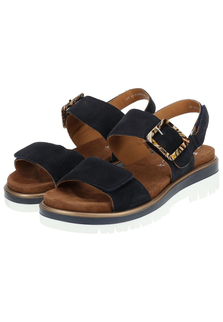 ara Sandalen Veloursleder Dunkelblau