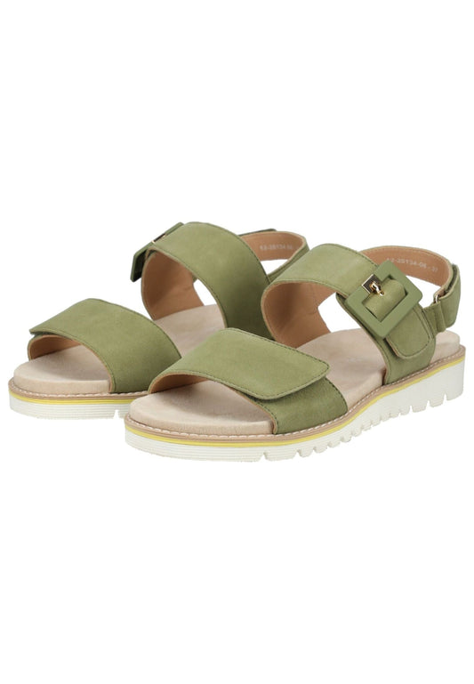 ara Sandalen Veloursleder Grün