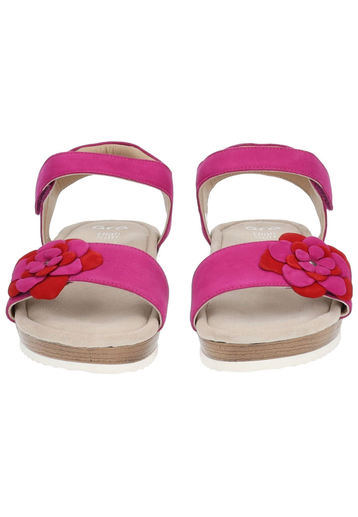 ara Sandalen Veloursleder Pink/Rot