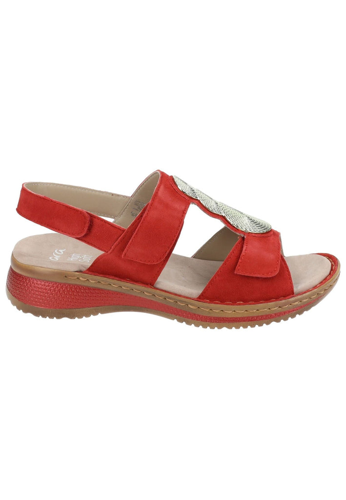 ara Sandalen Veloursleder Rot
