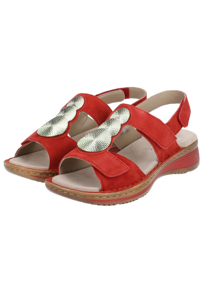 ara Sandalen Veloursleder Rot