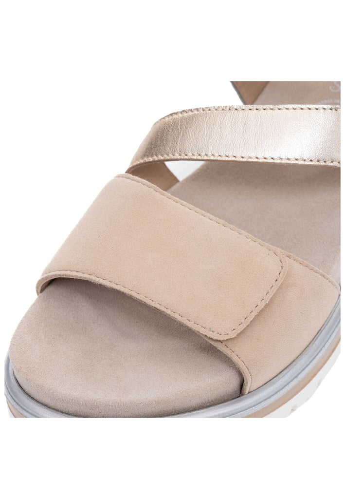 ara Sandalen Veloursleder Silber