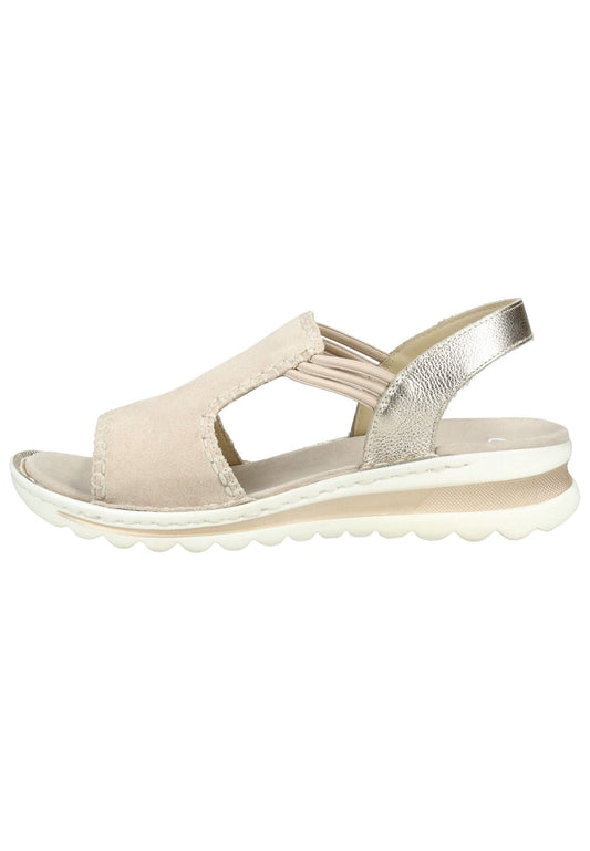 ara Sandalen Veloursleder Silber
