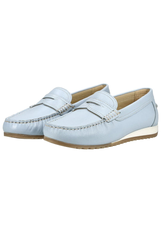 ara Slipper Leder Hellblau