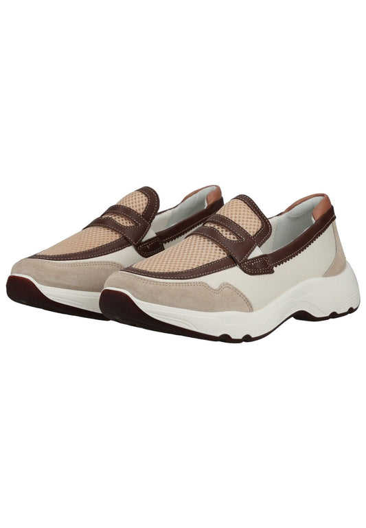 ara Slipper Leder/Mesh Cream