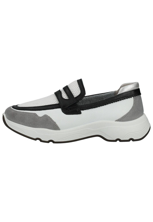 ara Slipper Leder/Mesh Weiß/Schwarz