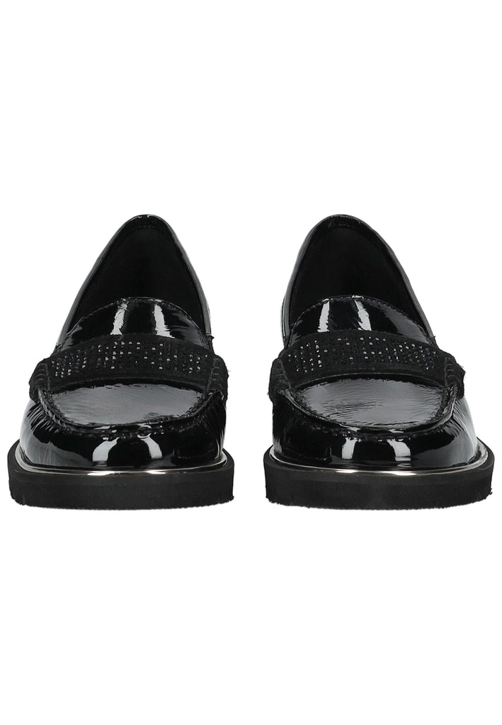 ara Slipper Leder Schwarz Lack