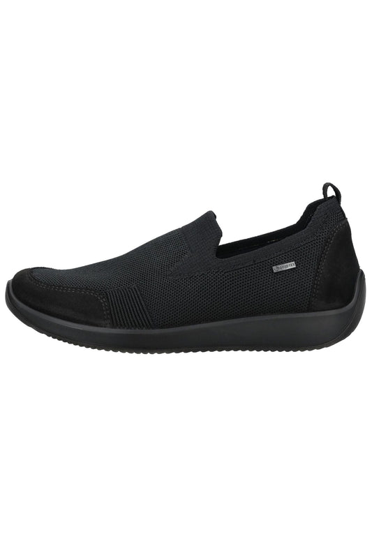 ara Slipper Leder/Textil Schwarz