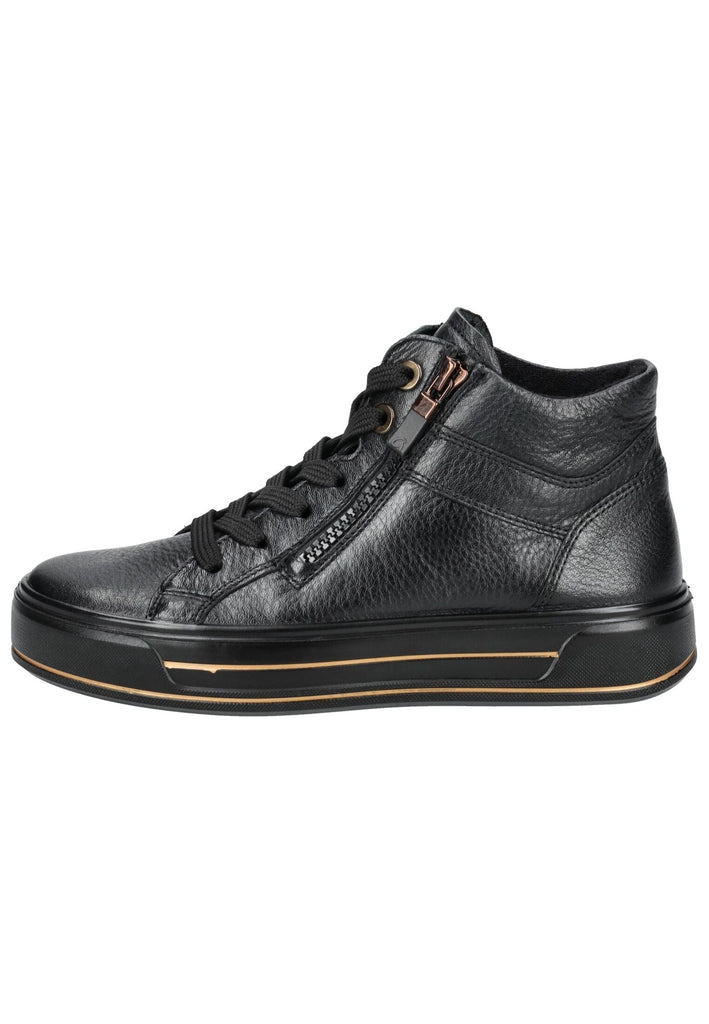 Sneaker ara Sneaker Glattleder Schwarz