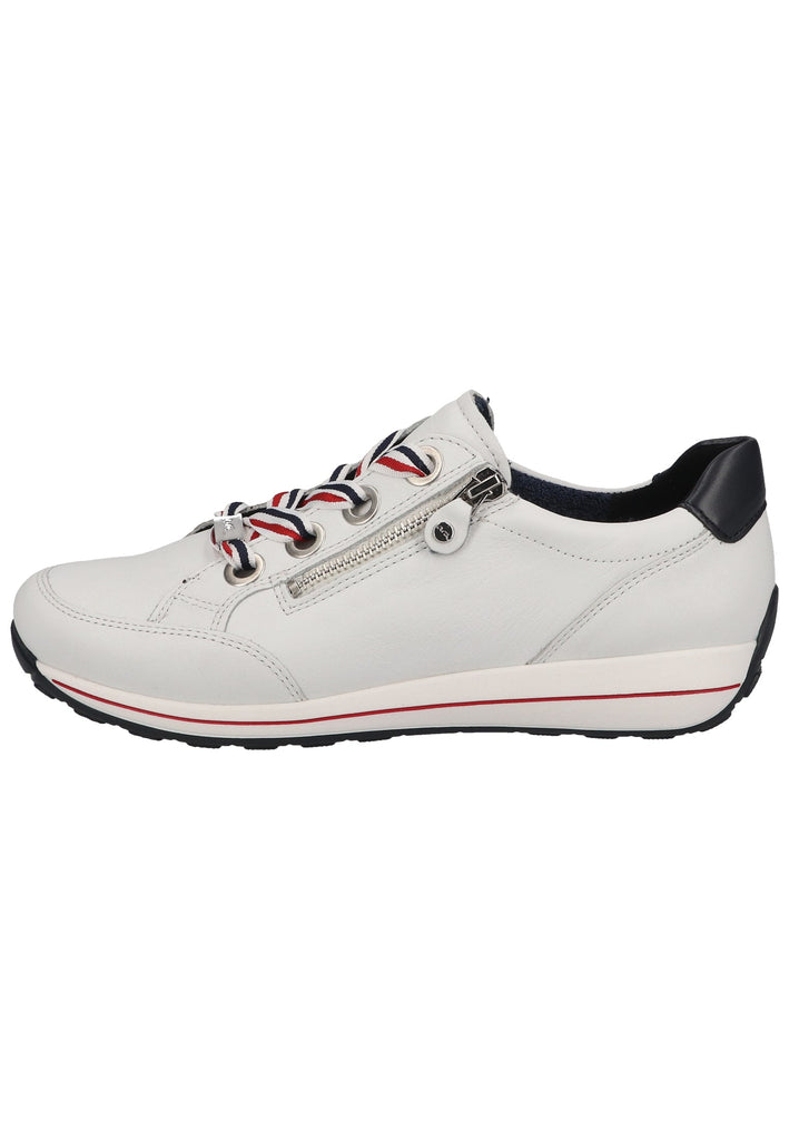 Sneaker ara Sneaker Glattleder Weiß/Blau