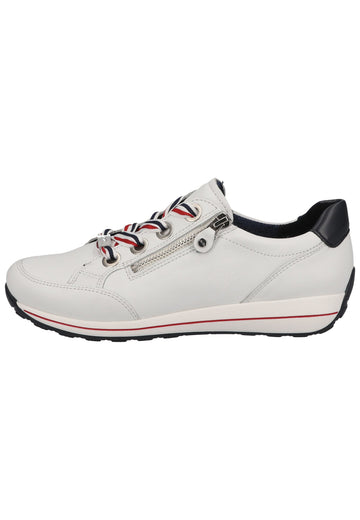 Sneaker ara Sneaker Glattleder Weiß/Blau