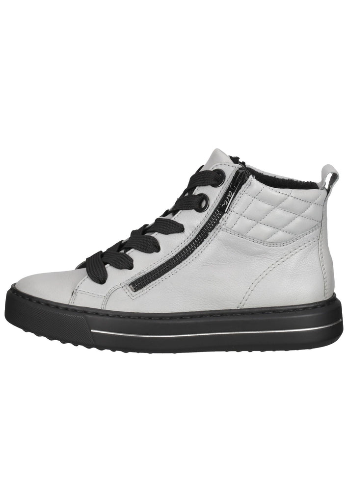 Sneaker ara Sneaker Glattleder Weiß/Grau