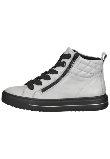 Sneaker ara Sneaker Glattleder Weiß/Grau