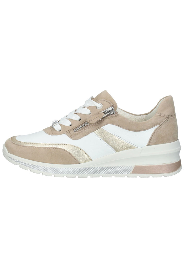 Sneaker ara Sneaker Leder Beige/Weiß