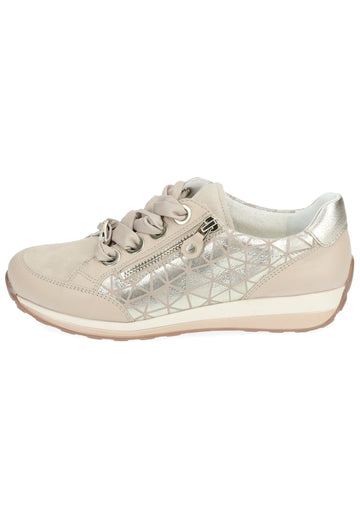 Sneaker ara Sneaker Leder/Textil Beige/Gold