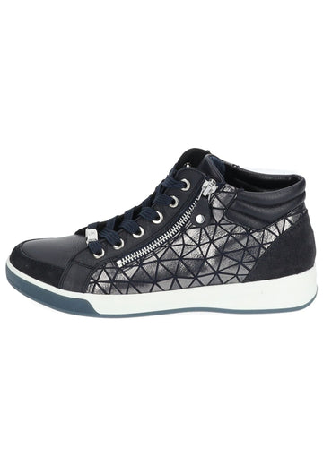 Sneaker ara Sneaker Leder/Textil Blau