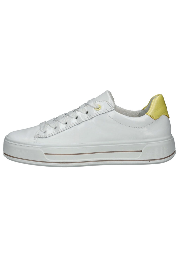 Sneaker ara Sneaker Leder Weiß/Gelb
