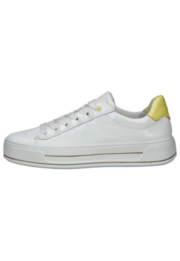 Sneaker ara Sneaker Leder Weiß/Gelb