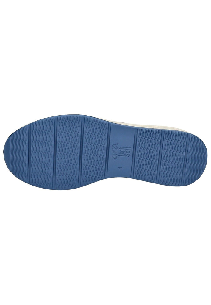 ara Sneaker Glattleder Blau/Braun