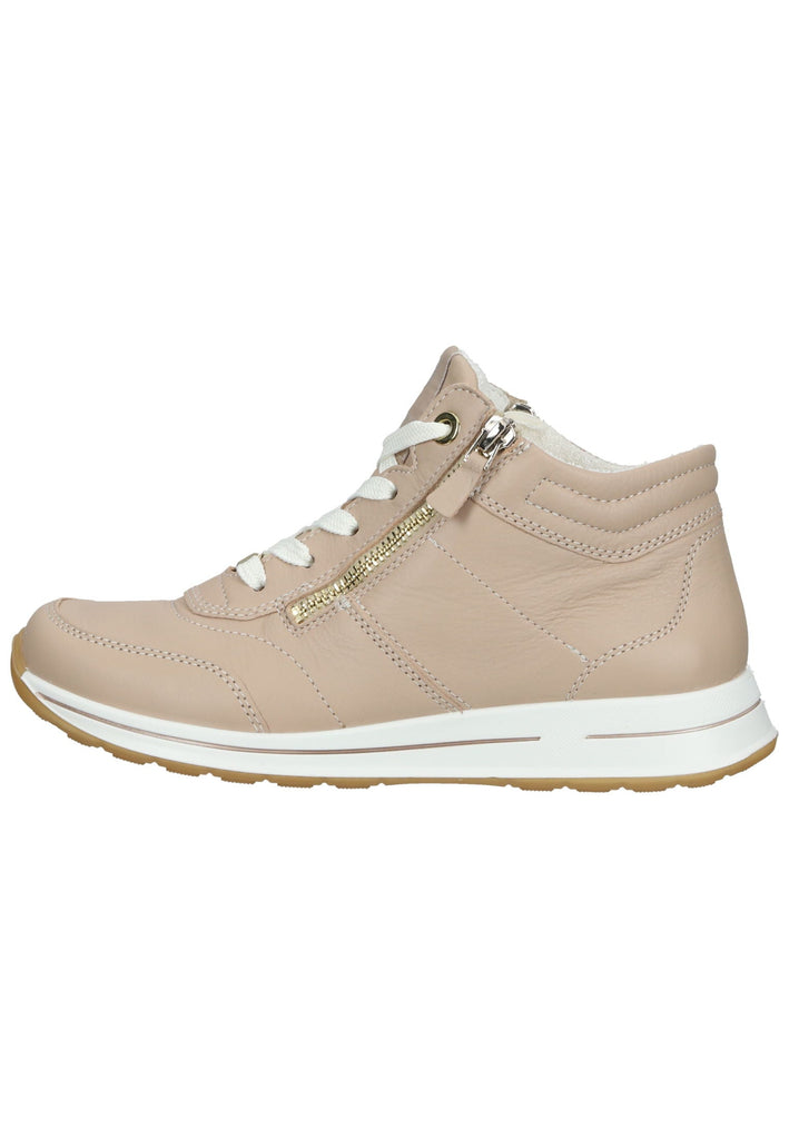 ara Sneaker Glattleder Sand