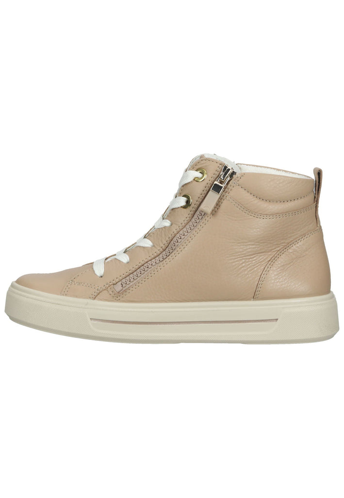 ara Sneaker Glattleder Sand