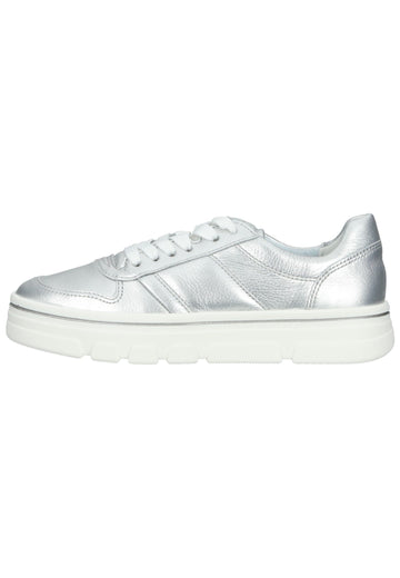ara Sneaker Glattleder Silber