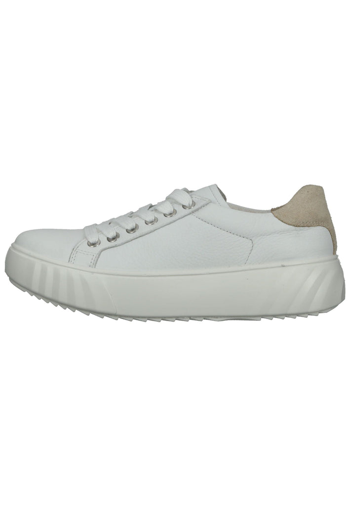 ara Sneaker Glattleder Weiß/Beige