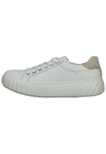 ara Sneaker Glattleder Weiß/Beige