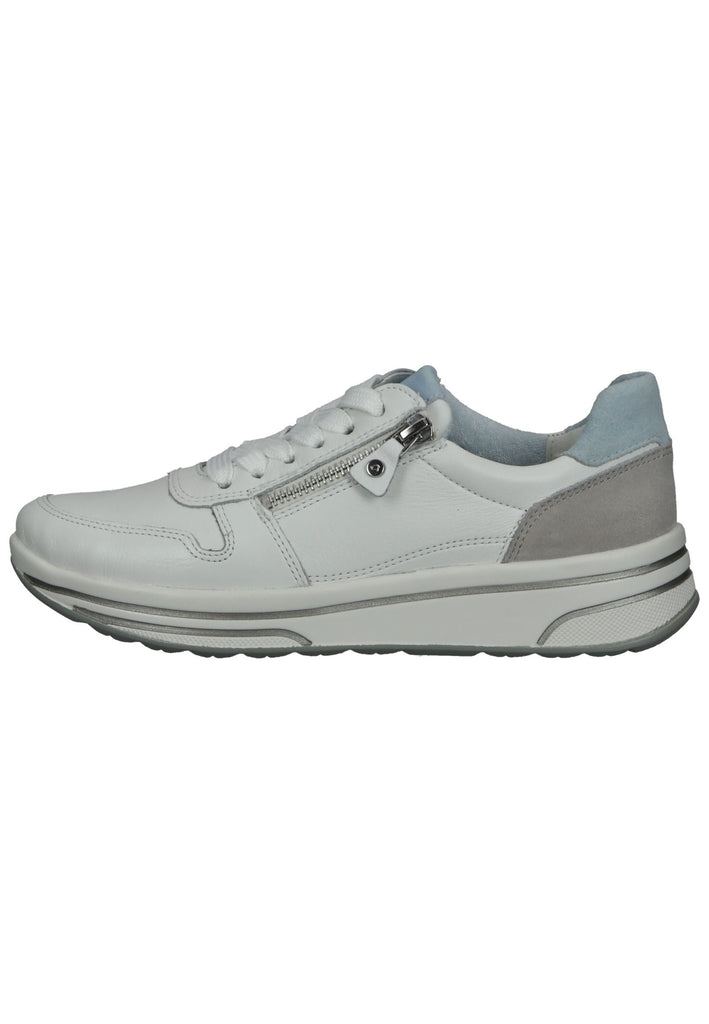 ara Sneaker Glattleder Weiß/Grau