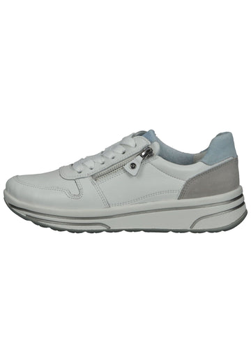 ara Sneaker Glattleder Weiß/Grau