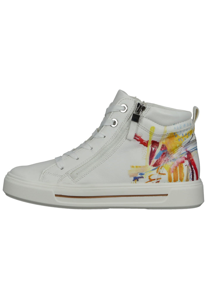 ara Sneaker Glattleder Weiß Kombi