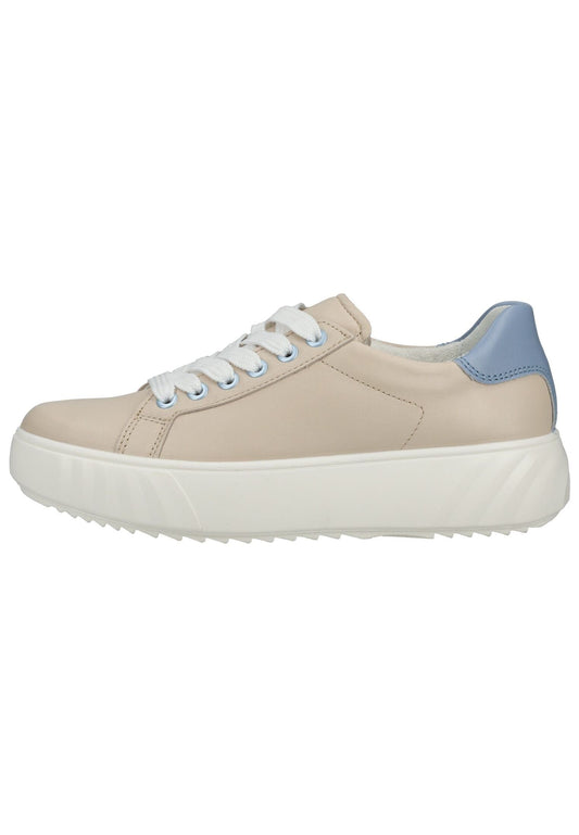 ara Sneaker Leder Beige/Blau