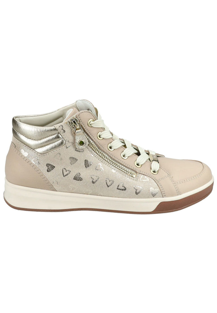 ara Sneaker Leder Beige/Gold
