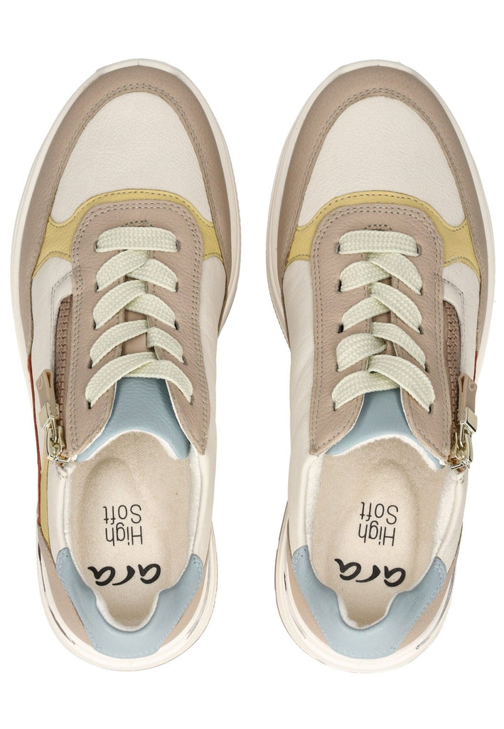 ara Sneaker Leder Beige/Offwhite